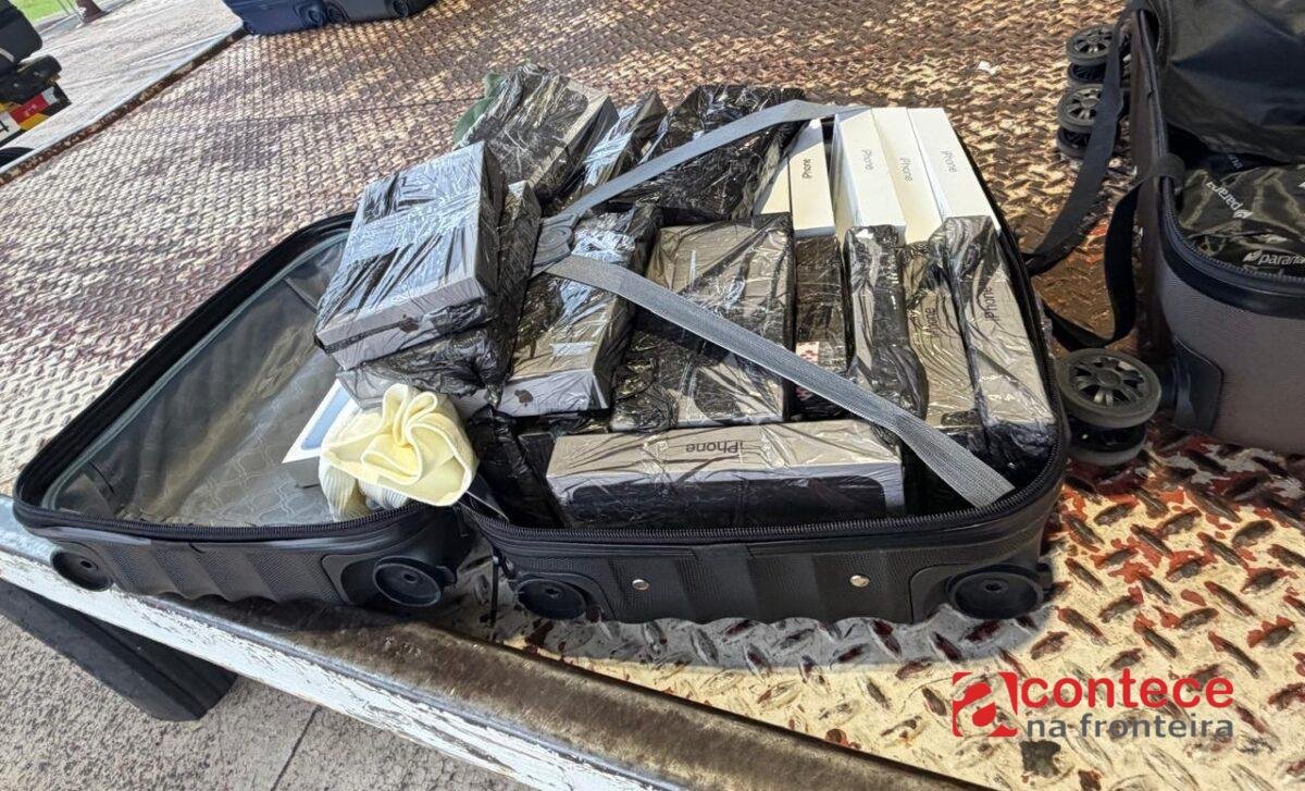 Receita Federal apreende os primeiros iPhones 18 Pro Max no Aeroporto de Foz do Iguaçu