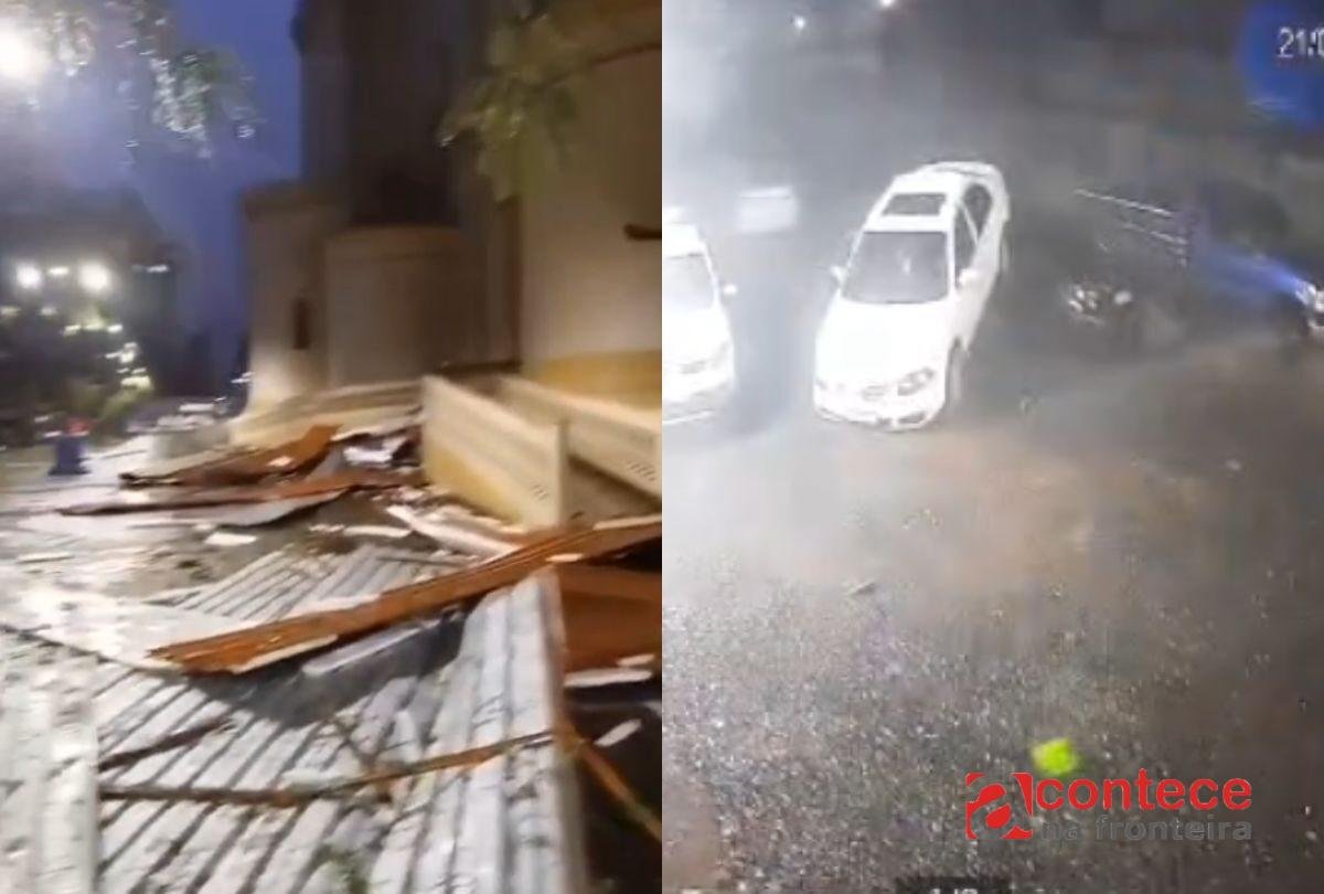 Temporal severo causa estragos e destelhamentos no Paraná