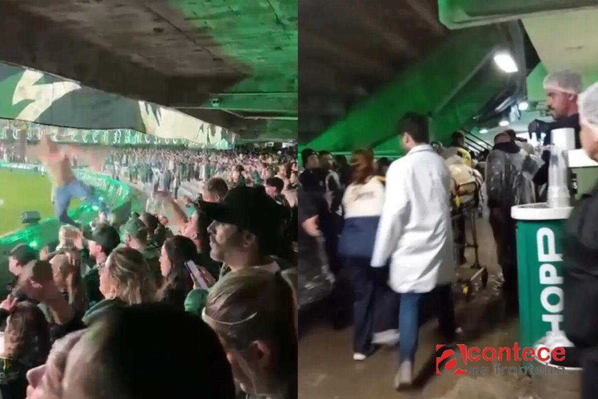 Queda em estádio no Paraná: torcedor cai do Couto Pereira