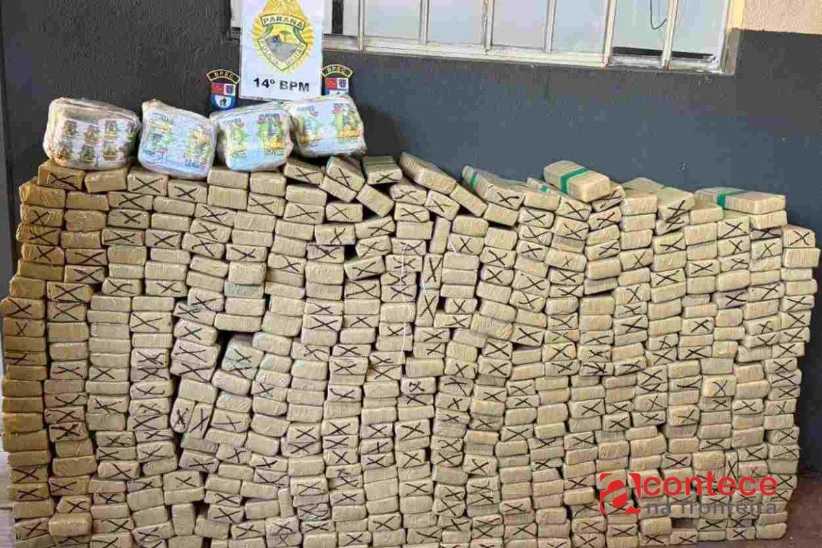 Apreensões de maconha disparam 228% na fronteira do PR