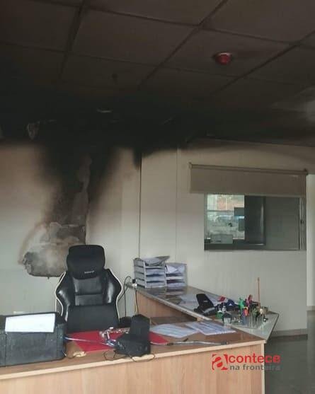 Princípio de incêndio atinge aduana da Ponte da Integração