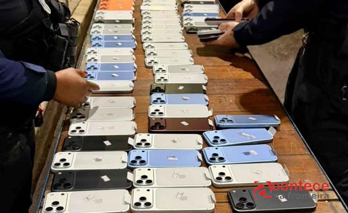 R$ 2 mil para transportar: carga de R$ 800 mil e celulares é interceptada na fronteira