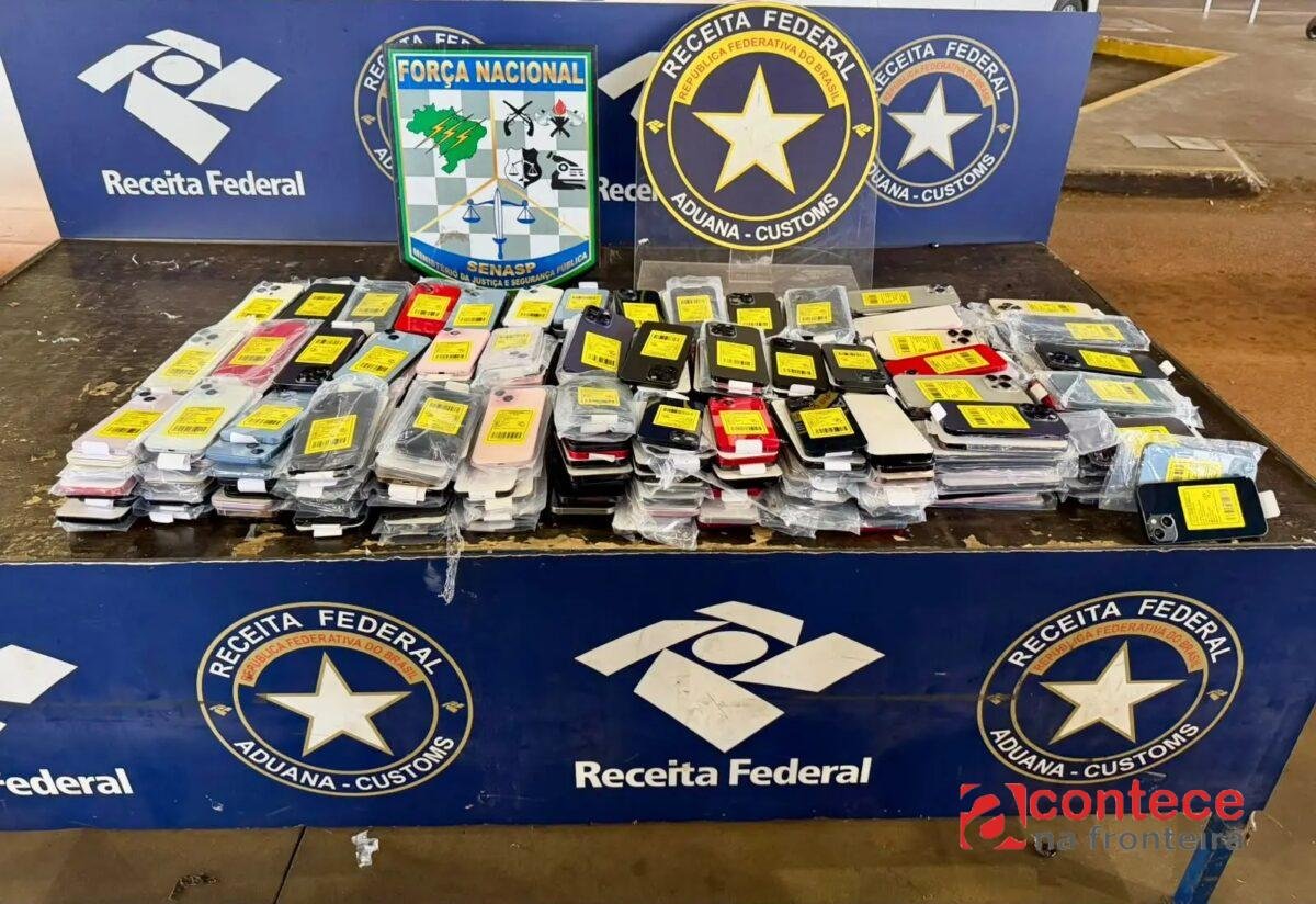 Receita Federal apreende R$ 1,25 milhão em celulares na Ponte da Amizade
