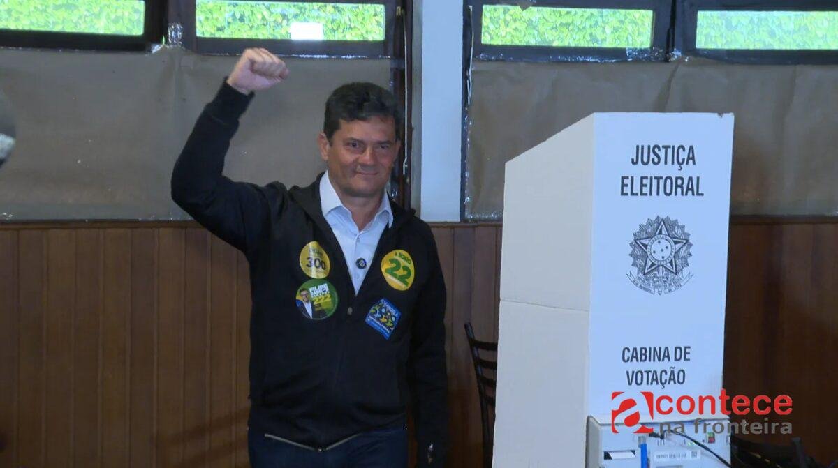 Sergio Moro (PL) vota em Curitiba